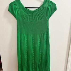 Clara Yoon XS Green Knit Sweater‎ dress